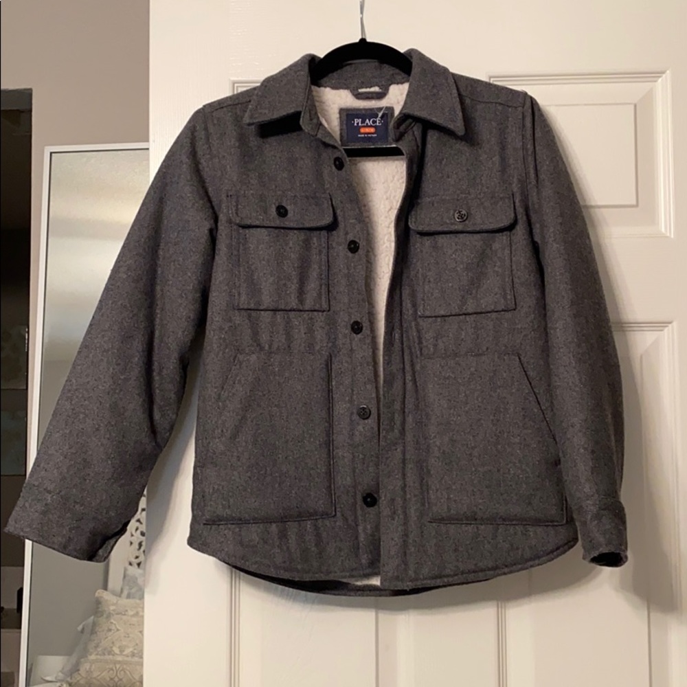 Child’s fleece lined pea coat